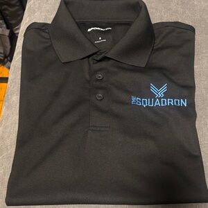 Sport-Tek Black Polo  "The Squadron" FIGHTER PILOTS